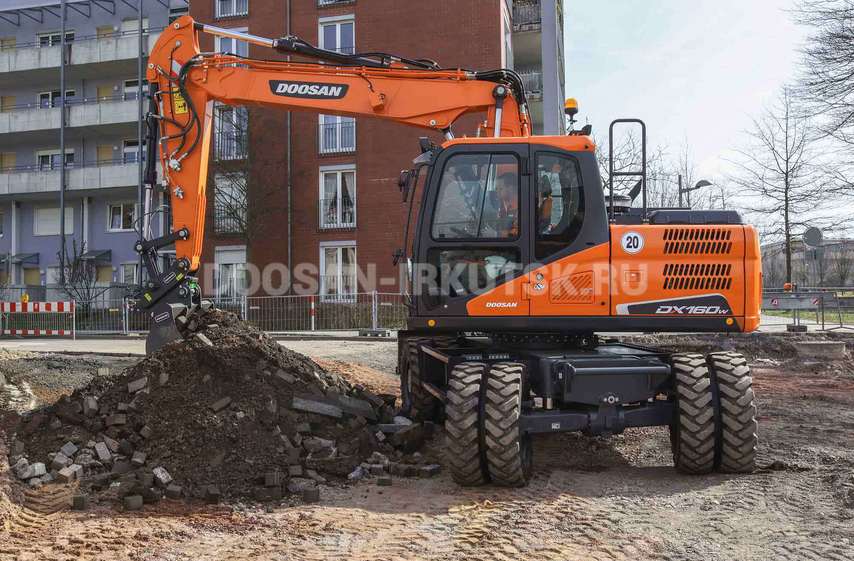 Колесный экскаватор DOOSAN DX 160 W